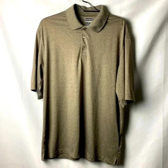 Pebble Beach Other - PEBBLE BEACH PERFORMANCE MENS SIZE LARGE POLO SHIRT BROWNISH COLOR